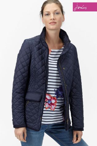 Navy Joules Newdale Marine Quilted Jacket
